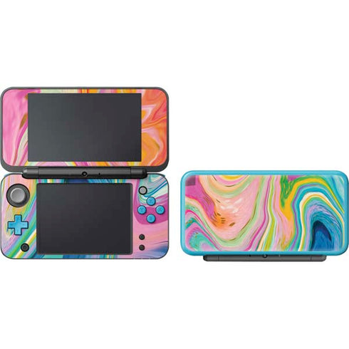 Etta Vee Rainbow Marble Nintendo 2DS XL (2017) Skin